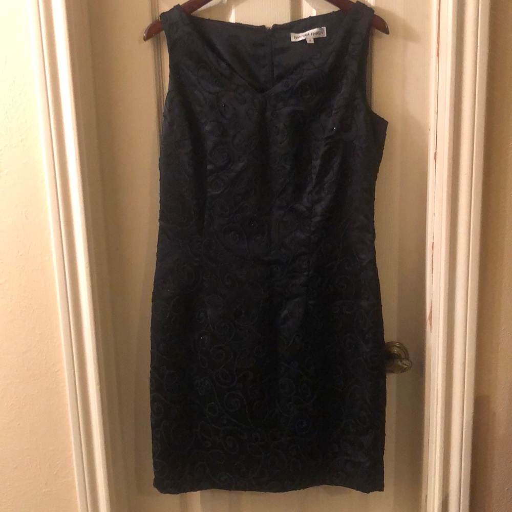 ELEGANT HANNAH HARDY BEADED EVENING DRESS